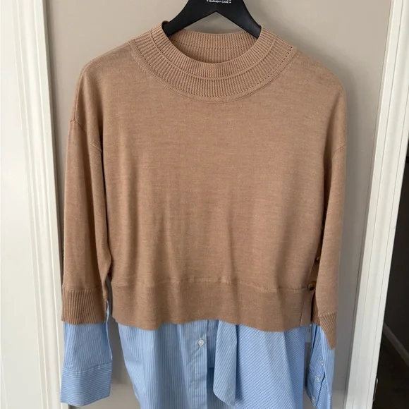 Veronica Beard Beige Knit Sweater